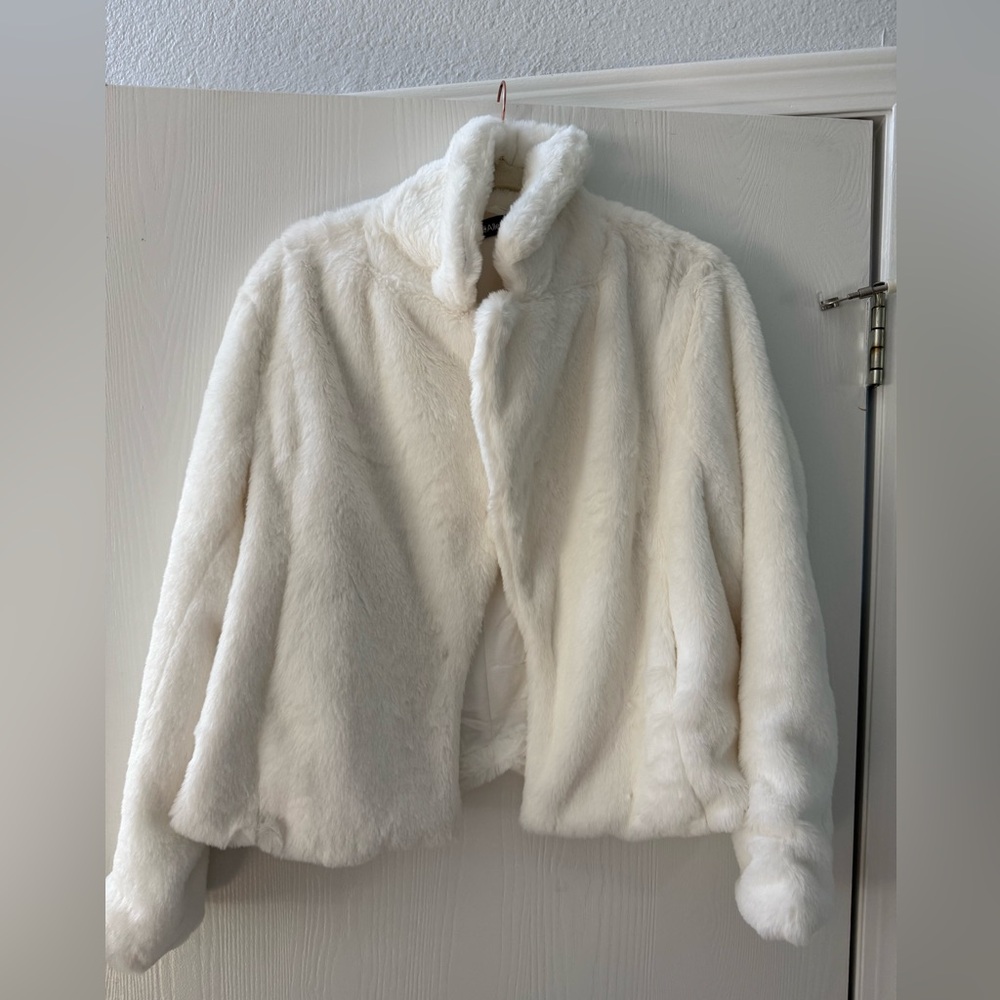 Faux Fur White Jacket